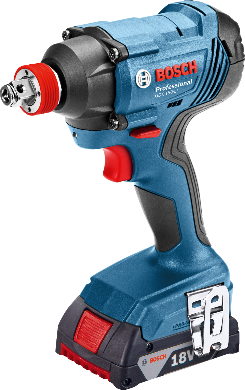 Bosch Professional GDX 180-LI 3,0 Ah Çift Akülü Darbeli Somun Sıkma - Kömürsüz Motor