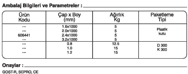 GeKa ELOX SG 308 H GAZALTI KAYNAK TELİ kaynakekipmanları.com gazlatı kaynak teli fiyatı: {urun_fiyati} GeKa ELOX SG 308 H GAZALTI KAYNAK TELİ kaynakekipmanları.com gazlatı kaynak teli fiyatı: {urun_fiyati}