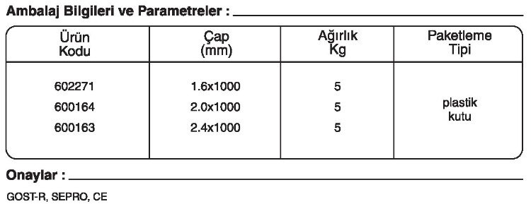 GeKa ELOX SG 318 GAZALTI KAYNAK TELİ kaynakekipmanları.com gazlatı kaynak teli fiyatı: {urun_fiyati} GeKa ELOX SG 318 GAZALTI KAYNAK TELİ kaynakekipmanları.com gazlatı kaynak teli fiyatı: {urun_fiyati}