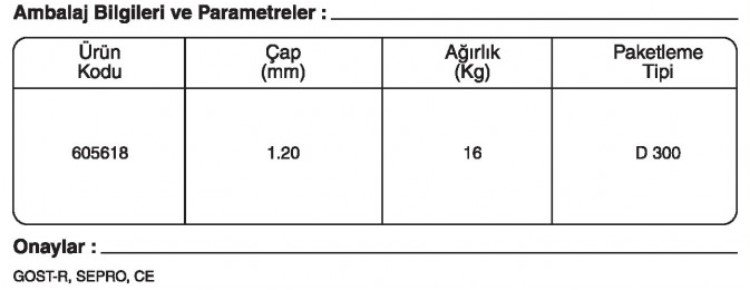 GeKa ELCOR R Mo SC Rutil Özlü Kaynak Teli Kaynak Ekipmanları Liste Fiyatı: {urun_fiyati}