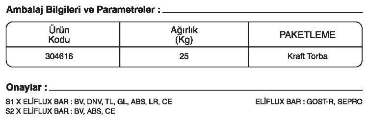 GeKa ELIFLUX BAR Tozaltı Kaynak Tozları Kaynakekipmanlari.com liste fiyatı: {urun_fiyat}