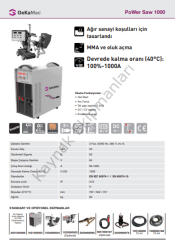 GeKaMac Saw 1000 Tozaltı Kaynak Makinesi