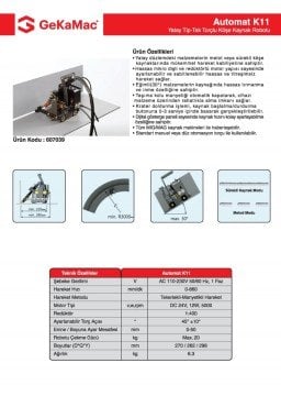 GeKaMac Automat K11 Kaynak Robotu