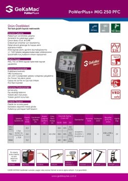 Power Plus 250 Mig - Tig - Mma Çanta Tip Gazaltı Kaynak Makinası
