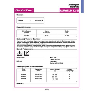 GeKaTec ALUWELD Sİ