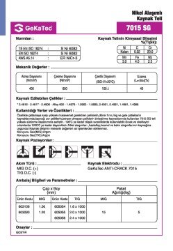 GekaTec 7015 SG Tig Teli