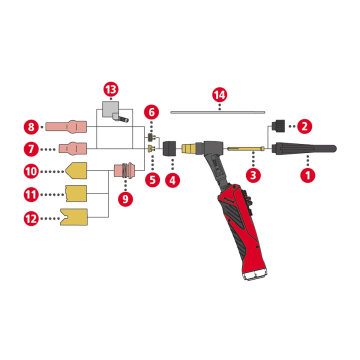 Fronius TTB Tig 220 Hava Soğutmalı Argon Kaynak Torç