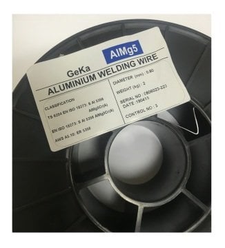 Alüminyum Kaynak Teli 2 Kg Küçük Makara Almg 5 0.8