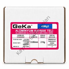 GeKa ALMG 5 Mig Alüminyum Gazaltı Kaynak Teli 0.8 MM - 1 Paket ( 2 Kg Küçük Makara )