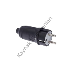 1 x 16 A Kauçuk Topraklı Erkek Fiş 220