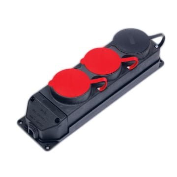 3 x 25 A + 1 x 16 A Üçlü Grup Priz Dişi 380