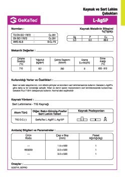 GekaTec LAG 5P Lehim Teli