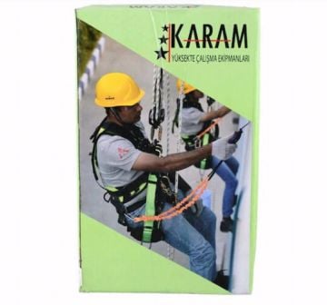 Karam Paraşüt Tipi Bel Destekli Emniyet Kemeri