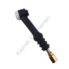 WP 9 Tetikli Tig Torç 8 METRE - Gaz Lens 2.4 MM - Pens Kolet 2.4 MM - Tungsten 2.4x175 MM - Seramik Nozul - Kırmızı  - Sabit Boyun - Uzun Sıkıcı