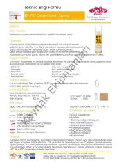 BT - 70 Çatlak Muayene Sarı Developer Sprey 500 ml