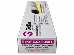 GeKa ELOX R 309L Paslanmaz Çelik Kaynak Elektrod E 309L-16 2,50x250 MM - 1 Paket ( 80 Adet )