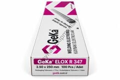 GeKa ELOX R 347 Paslanmaz Çelik Kaynak Elektrod E 347-16 2,50x250 1 Paket ( 100 Adet )