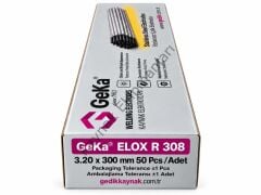 GeKa ELOX R 308 L Paslanmaz Çelik Kaynak Elektrod E 308L-16 3,20x300 MM - 1 Paket ( 50 Adet )