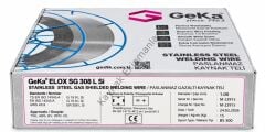 GeKa ELOX SG 308 L Si Mig Gazaltı Kaynak Teli 1.0 MM - 1 Paket ( 15 Kg )