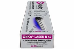 GeKa Laser B 47 Bazik Kaynak Elektrod E7018 H4 4,00x450 MM - 1 Paket ( 90 Adet )
