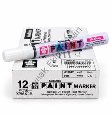Sakura Beyaz Paint Marker Markalama Kalemi