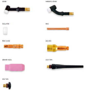 WP 9 Vanalı Flexible Tig Torç 4M