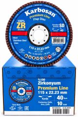 Paslanmaz 115 40 ZR Flap Zımpara 1 adet
