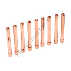 WP 17 Tetikli Tig Torç 8 METRE - Gaz Lens 2.0 MM - Pens Kolet 2.0 MM - Tungsten 2.0x175 MM - Seramik Nozul - Kırmızı  - Flexible Boyun - Kısa Sıkıcı