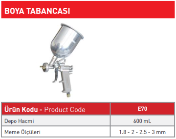 Boya Tabancası E70