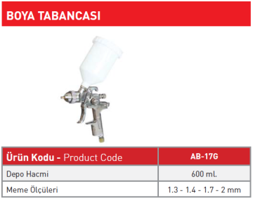 Boya Tabancası AB-17G
