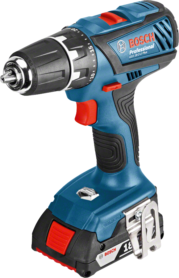 Bosch Professional GSR 18-2-LI Plus 4 Ah Çift Akülü Delme/Vidalama - L-boxx Çantalı