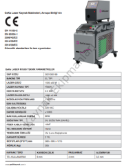 Geka Lazer M1500 Kaynak Makinası