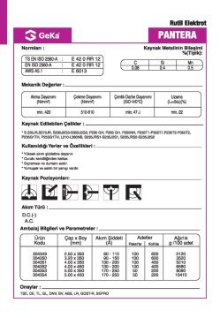 GeKa Lotus Rutil Kaynak Elektrotu E6013 - 2,50x350 MM
