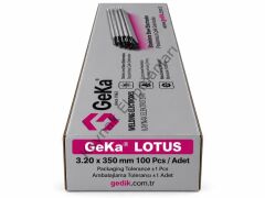 GeKa Lotus İniş Kaynak Elektrotu E6013 - 3.20x350 MM - 1 Paket ( 100 Adet )