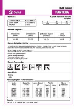 GeKa Lotus Rutil Kaynak Elektrotu E6013 - 3.20x350 MM