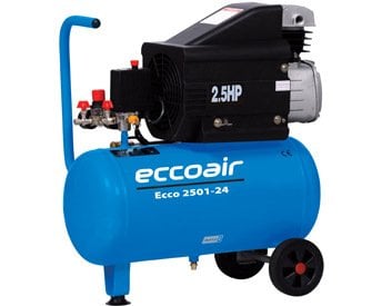 Ecco 2501-24 Tek Kademe Pistonlu Kompresör 25 LT